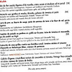 Côté Vigne menu