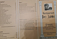 Bei Janni menu