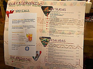 El Paso Cantina y Bar Mexicano menu