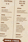 Khanna Indian menu