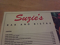 Suzie's Bar menu