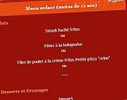 Au Feu de Bois menu