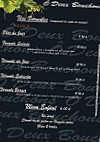 O Deux Bouchons menu