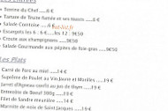 Les Charmilles menu