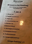 Gaststätte Zum Holzwurm menu