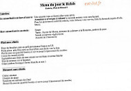 Hostelrie Le Relais menu