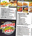 Panther Pizza menu