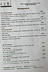 Taumi Restaurant - Asia Fusion menu