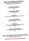 Weinhaus Henninger menu