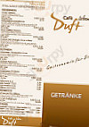 Cafe Duft menu