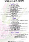 Kitchen 330 menu
