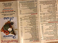 Pizza-arina menu