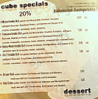 Sushi Cube menu