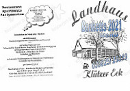 Landhaus Klützer Eck menu