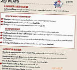 Bistrot Du Boucher menu