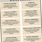 Harrison House Diner menu