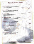 Restaurant International menu