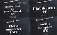Brasserie Du Commerce menu