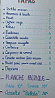 L’orange Bleue menu