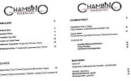 Chambao menu