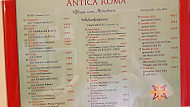 Antica Roma menu