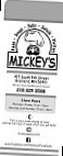 Mickey's Pizza Subs menu