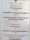 Dorfkrug Roda menu