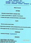 Auberge Nantaise menu
