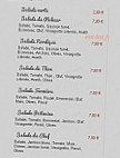 Allo Pizza menu