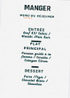 Le Bel Instant menu