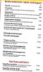 Taverne Gipshütte menu