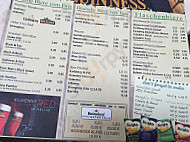 Ireland's Own menu