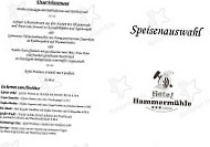 Hammermühle menu