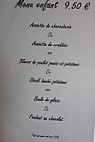 Au Fil Des Saisons menu