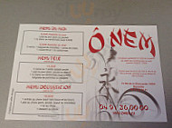 O NEM menu