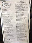 Patrick's Grille menu