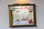 Pizzeria La Casa menu