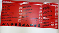Riverside Restaurant menu