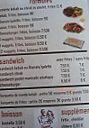 King Kebab menu