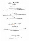 La Terrasse du Vigean menu