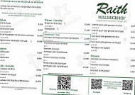 Waldeckhof Strauße Raith menu