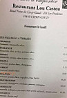 Lou Casteu menu