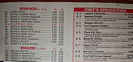 Great Wall Chinese menu