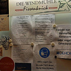 Windmühle Fissenknick menu