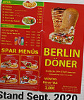 Berlin Döner menu