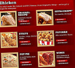 Kfc Kentucky Fried Chicken menu