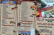 Domenico's Pizza Place menu