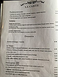 Bohemiam Restaurant menu