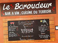 Le Baroudeur menu