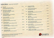 Cafe Sparta menu